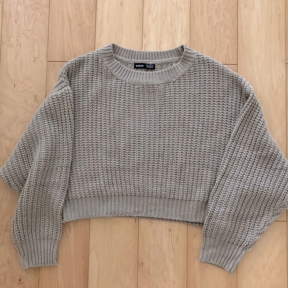 Shein Knit Sweater in Khaki